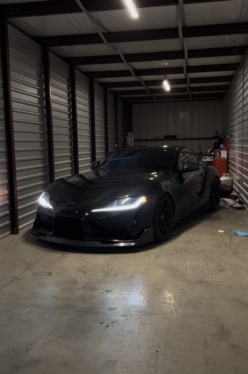 Black Toyota Supra window tint, Waldorf MD