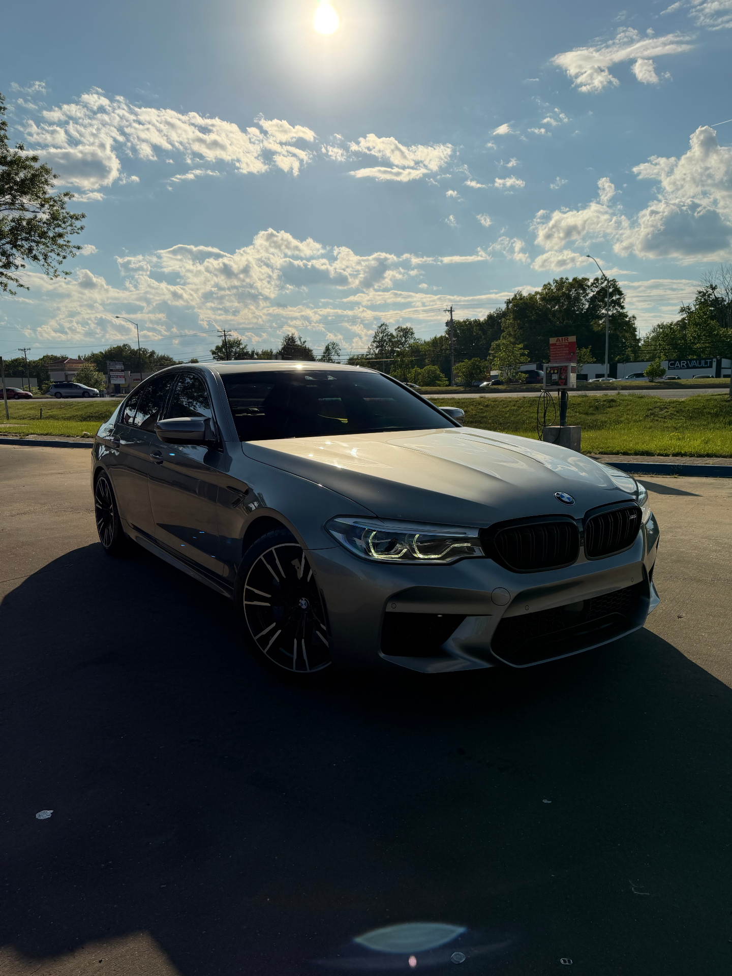 Silver BMW M5 window tint, Waldorf MD